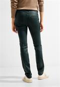 Coating Slim Fit Hose dark ocean green