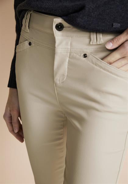 Coating Slim Fit Hose smooth sand beige