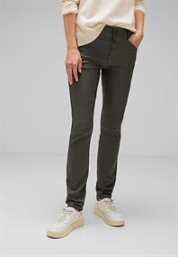 Coating Slim Fit Hose woods green