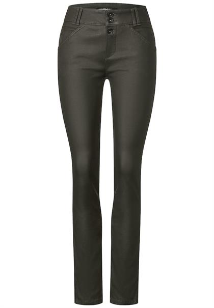 Coating Slim Fit Hose woods green