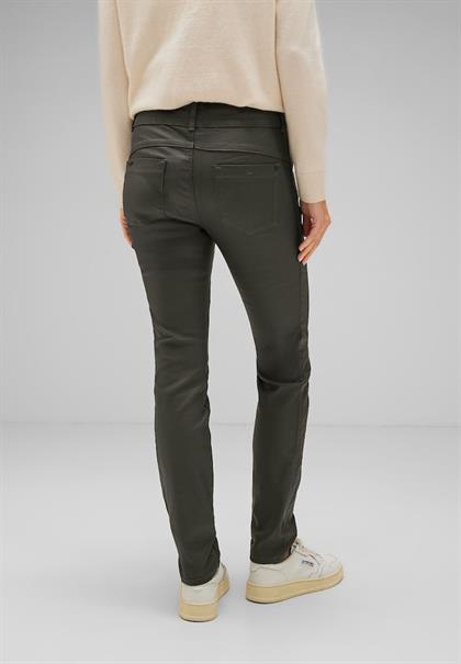 Coating Slim Fit Hose woods green