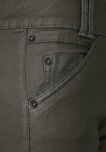 Coating Slim Fit Hose woods green