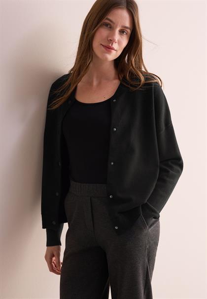 College Cardigan black