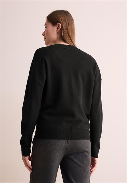 College Cardigan black