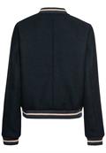 Collegejacke aus einem Wollmix night blue