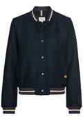 Collegejacke aus einem Wollmix night blue
