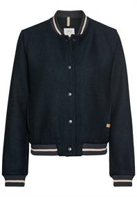 Collegejacke aus einem Wollmix night blue