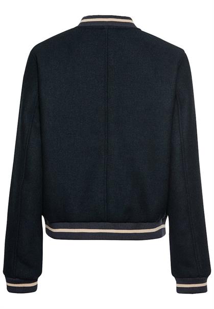Collegejacke aus einem Wollmix night blue