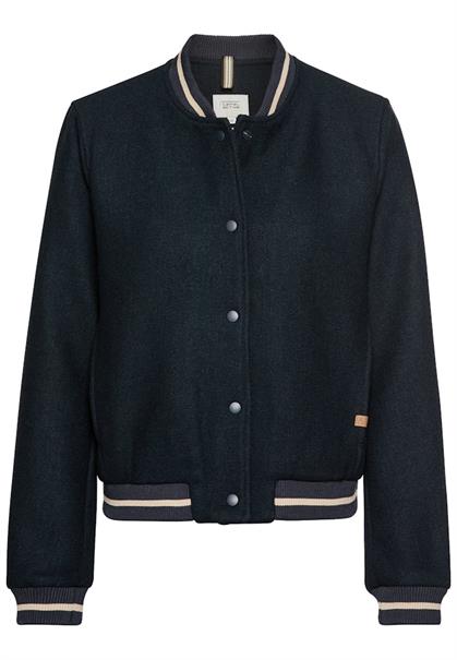 Collegejacke aus einem Wollmix night blue