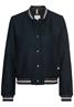 Collegejacke aus einem Wollmix night blue