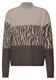 Color-Block Jacquard Sweater dark nomad brown mel.