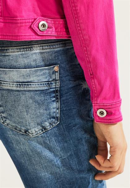 Color Jeansjacke cool pink