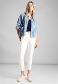 Color Slim Fit Jeans off white washed