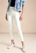 Color Slim Fit Jeans off white washed