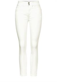 Color Slim Fit Jeans off white washed