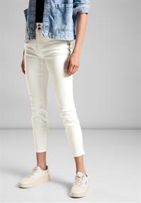 Color Slim Fit Jeans off white washed