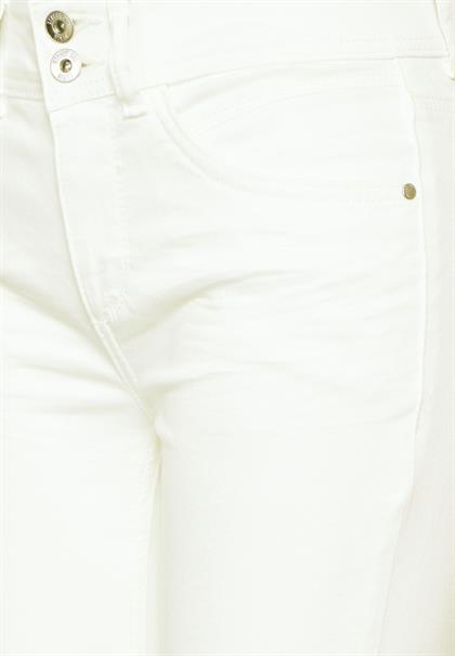 Color Slim Fit Jeans off white washed