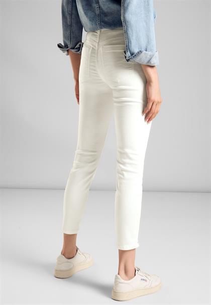 Color Slim Fit Jeans off white washed