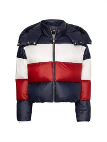 COLORBLOCK DWN PUFFER JKT desert sky regatta red ecru