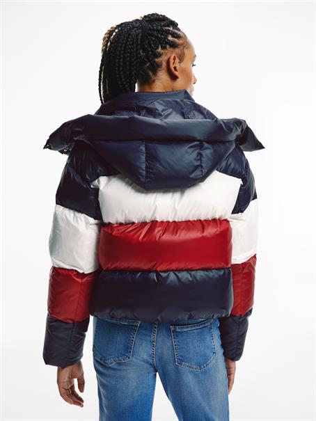 COLORBLOCK DWN PUFFER JKT desert sky regatta red ecru