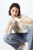 Colorblocking-Pullover sandshell