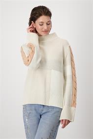 Colorblocking-Pullover sandshell