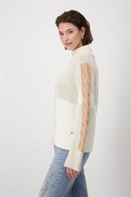 Colorblocking-Pullover sandshell