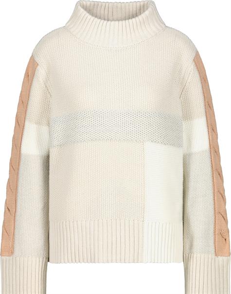 Colorblocking-Pullover sandshell