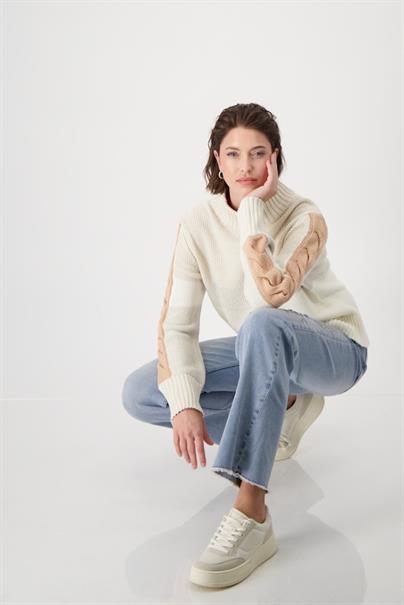 Colorblocking-Pullover sandshell