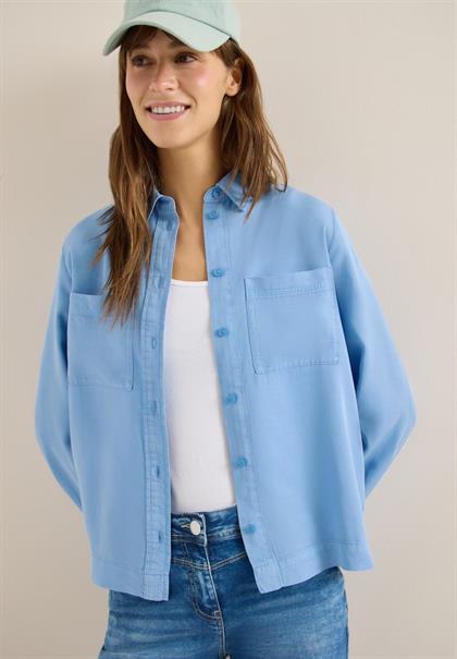 Colored Denim Bluse cloud blue