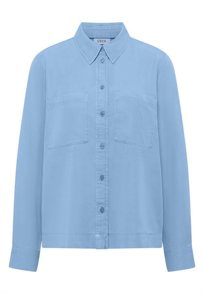 Colored Denim Bluse cloud blue
