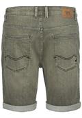Colour Denim Shorts Slim Fit khaki