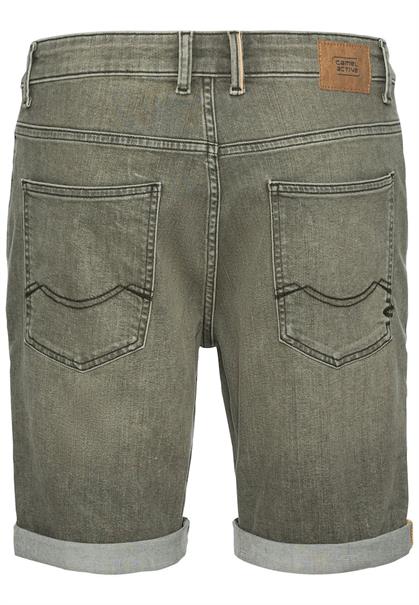 Colour Denim Shorts Slim Fit khaki