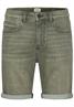 Colour Denim Shorts Slim Fit khaki