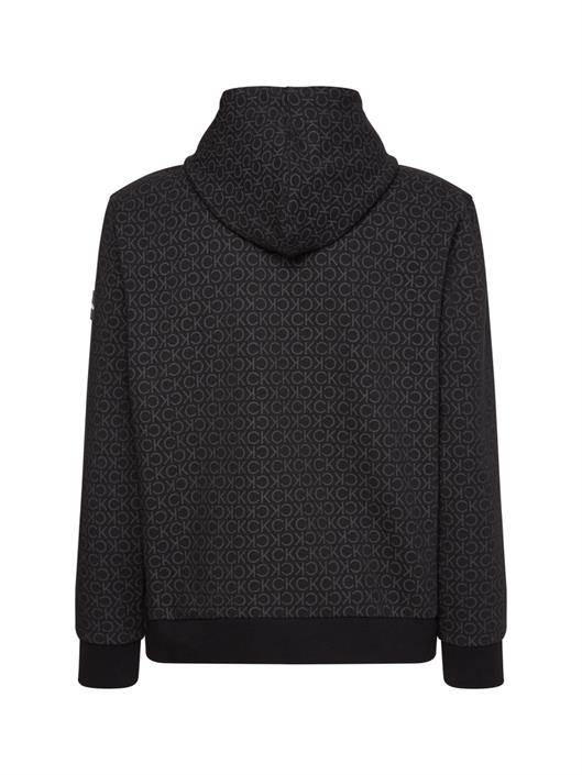 All over logo hoodie top