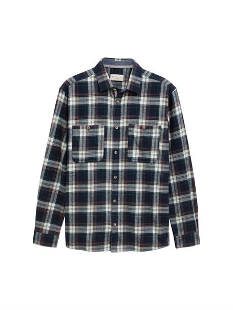 Comfort Fit Flanell-Hemd mit Karomuster navy multicolor check