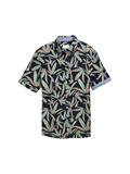 Comfort Fit Hemd mit Palmen-Print navy multi leaf design