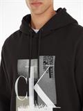 CONNECTED LAYER LANDSCAPE HOODIE ck black
