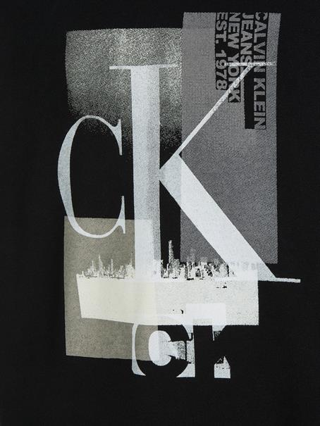 CONNECTED LAYER LANDSCAPE HOODIE ck black