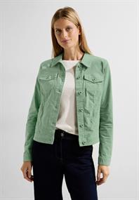 Coole Feincord Jacke clear sage green