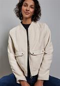 Cord-Blouson smooth sand beige