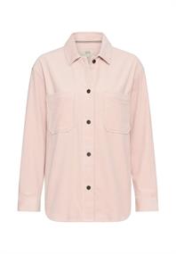 Cord-Bluse aus reiner Baumwolle mauve pink