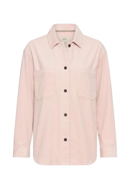 Cord-Bluse aus reiner Baumwolle mauve pink