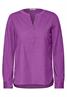 Cord-Bluse in Unifarbe iced violet