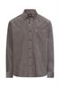 Cord Hemd mit 2-Wege Stretch dust grey