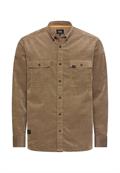 Cord Hemd mit 2-Wege Stretch sepia brown