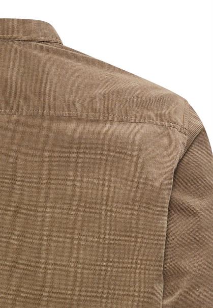 Cord Hemd mit 2-Wege Stretch sepia brown