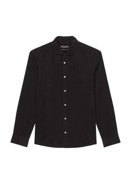 Cord-Hemd shaped black