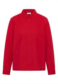Cord Hemdbluse fiery red