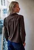 Cord Hemdbluse java brown